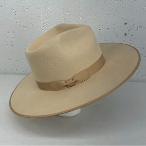 Lack of Color 61cm Ivory Rancher Wool Fedora Hat